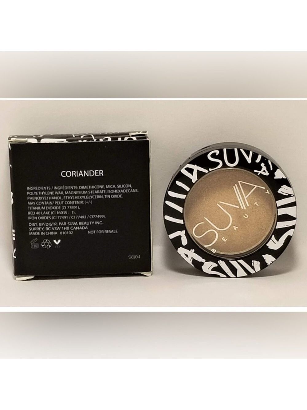 NIB SUVA Beauty Eyeshadow in Coriander